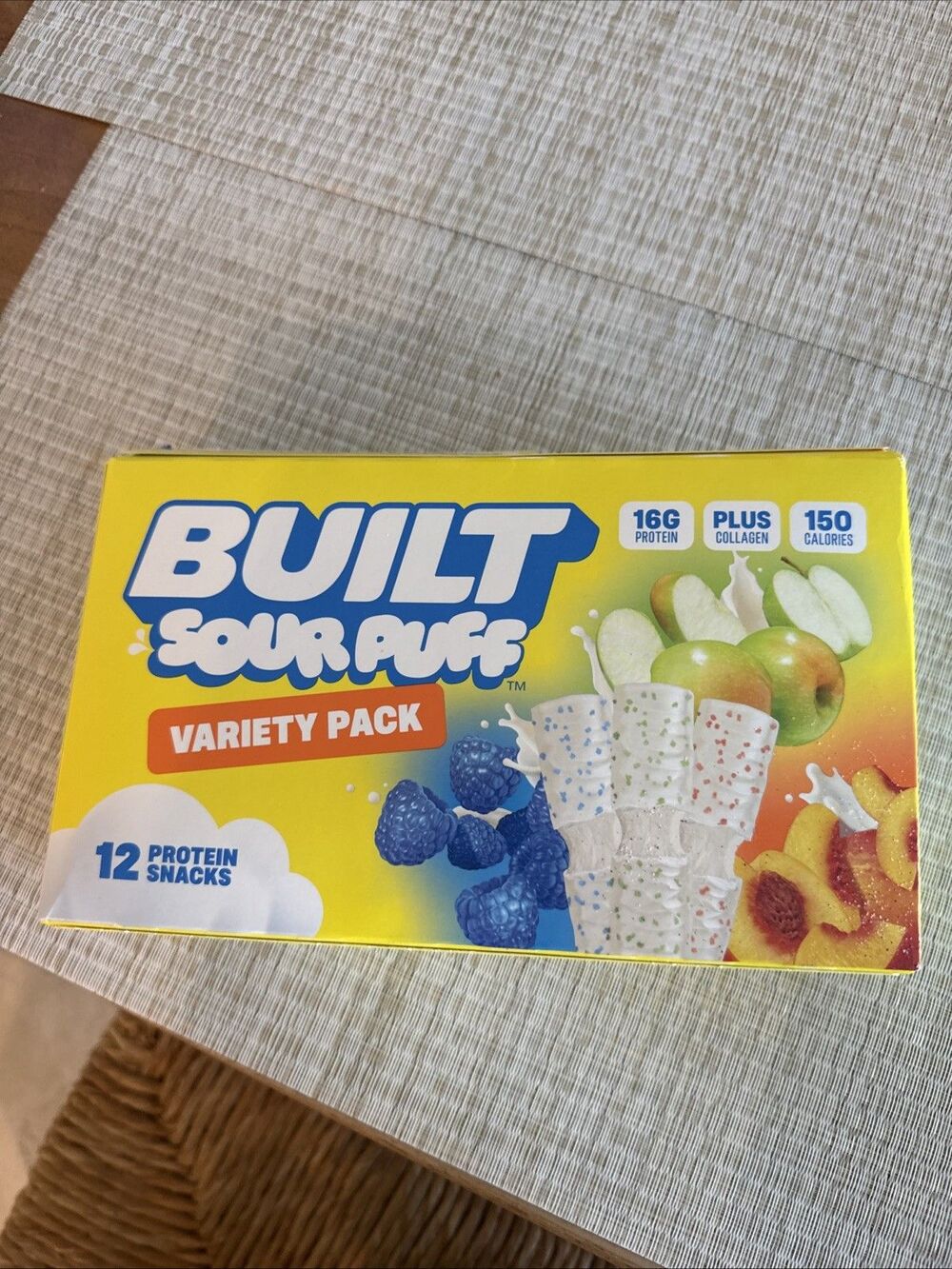 BUILT PUFF Protein Bars  -  Mixed Sour Buff Bundle - 12 Count Ex 3/2027